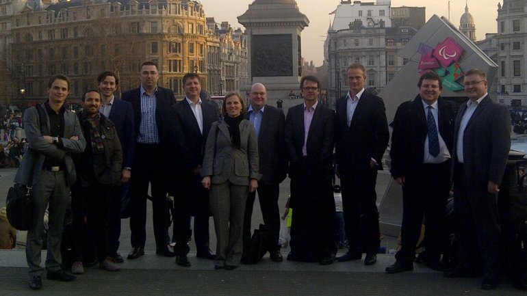 Some members of the Innovation Board in London (photo taken by Stuart Wilkinson)