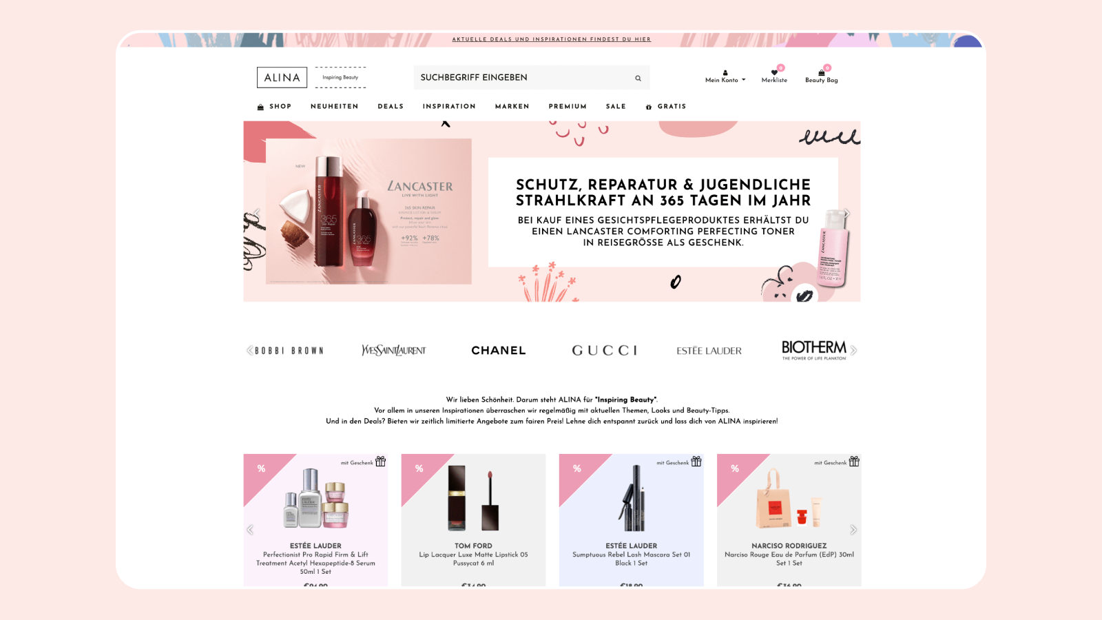 Case study: Alina Cosmetics luxurious online shop - Netgen