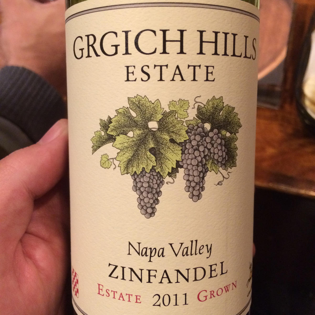 Grgich Hills Zinfandel form 2011