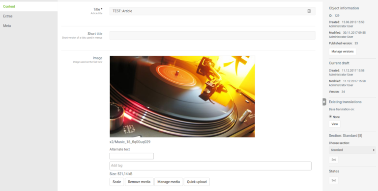 Netgen remote media edit view