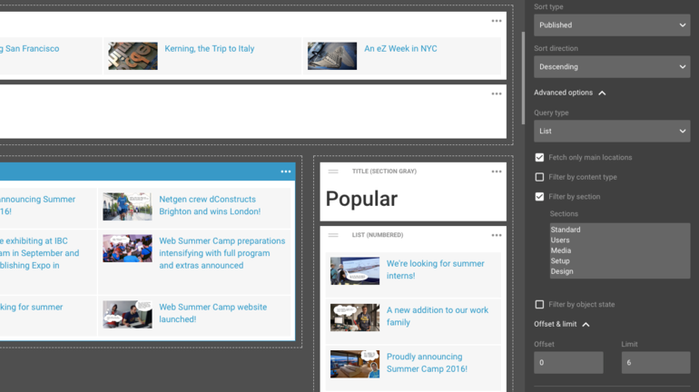 Improvements in eZ queries