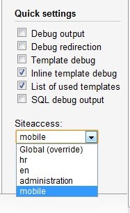 Mobile siteaccess visible among other siteaccesses