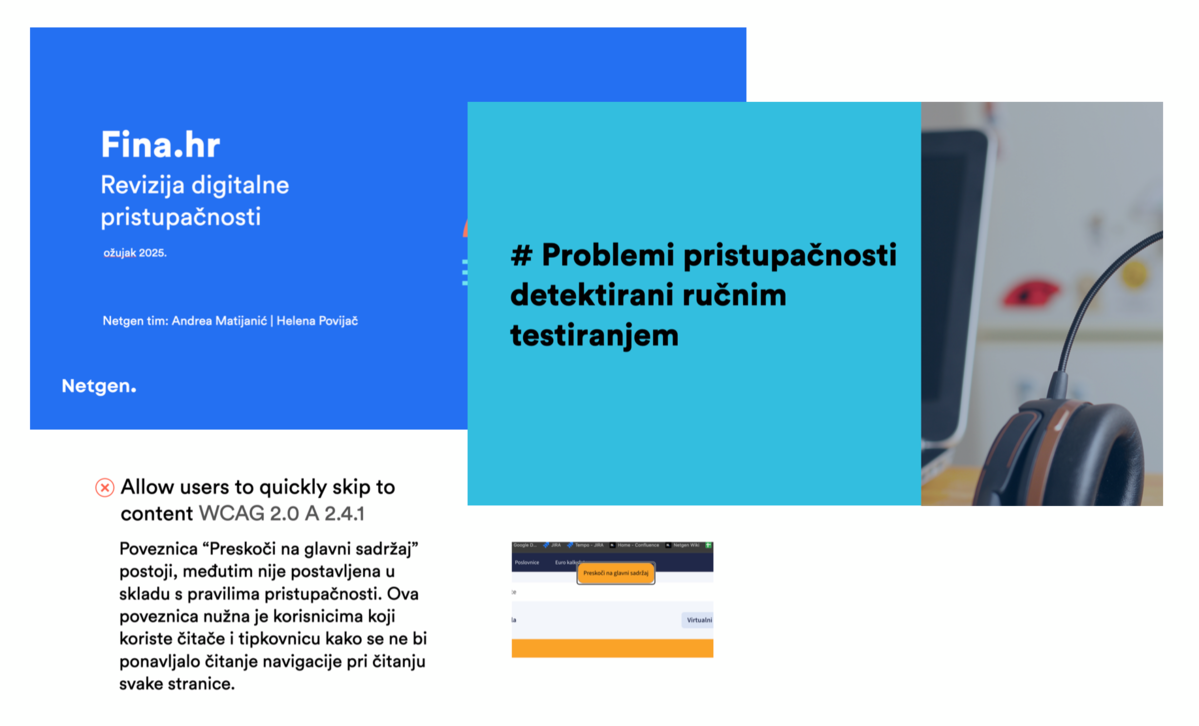 Image showing an example of accessibility audit report