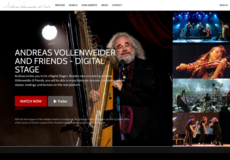 Andreas Vollenweider & Friends Digital Stage