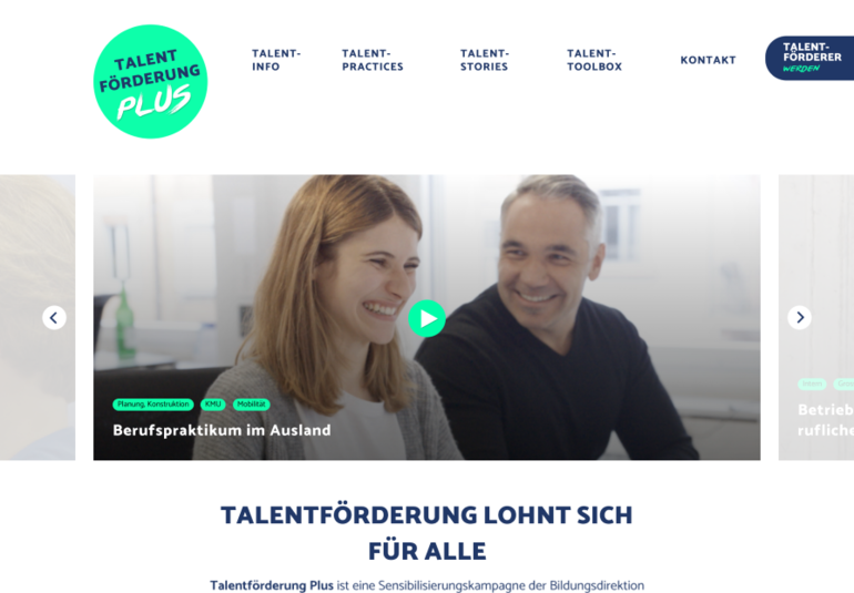 Digitale Transformation für die Talentförderungs-kampagne