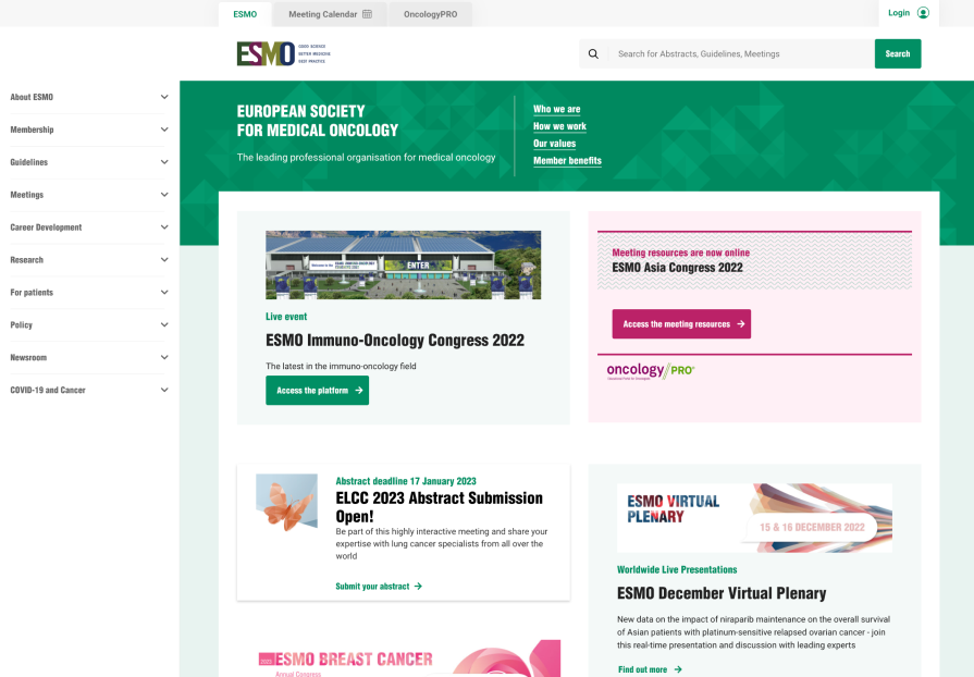 European Society for Medical Oncology (ESMO)